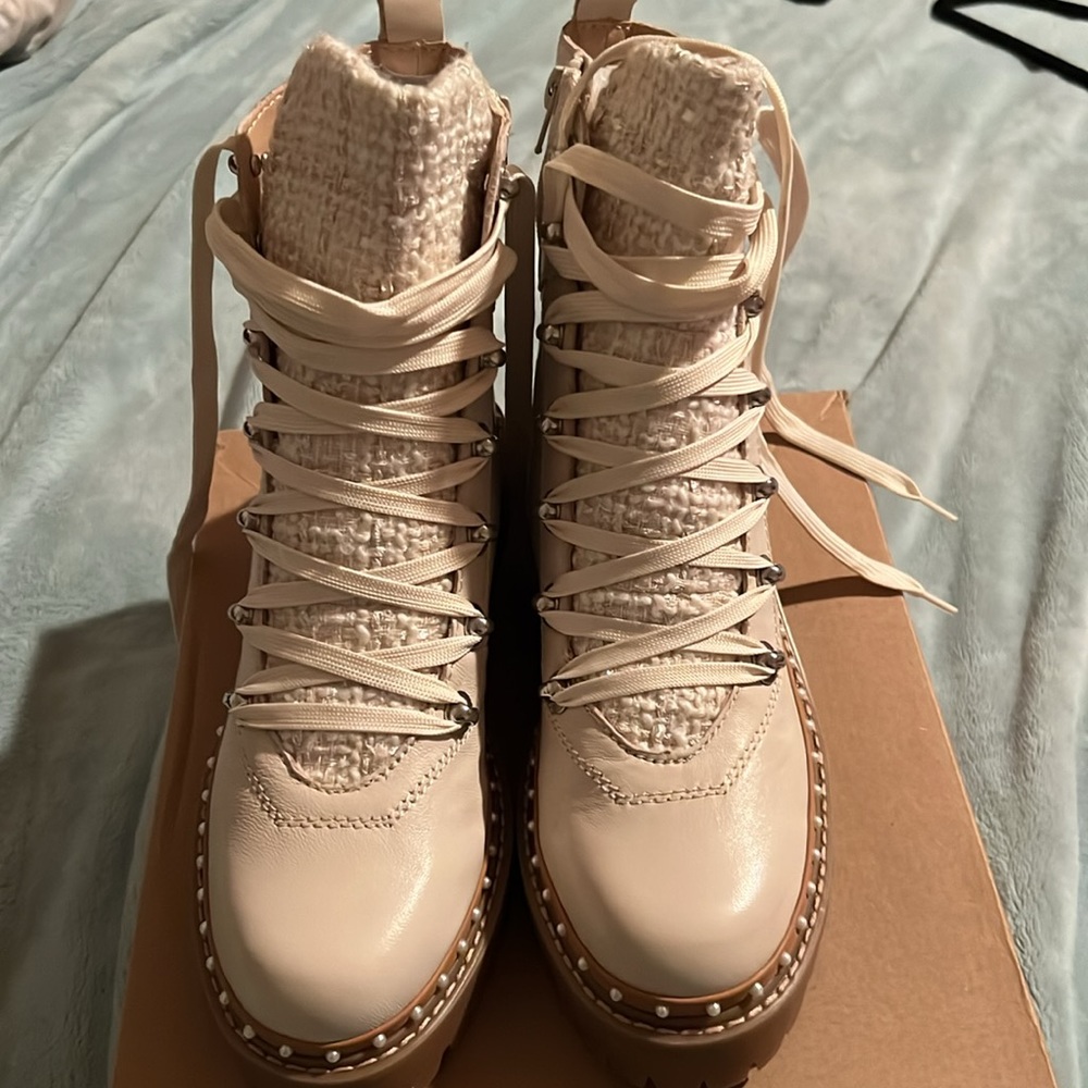 New Steve Madden Rainier boots bone color size 9 - Picture 2 of 6